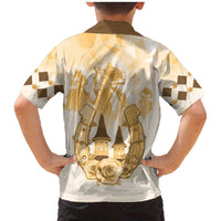 Kentucky Horse Racing Family Matching Mermaid Dress and Hawaiian Shirt 151st Anniversary Beige Version LT05