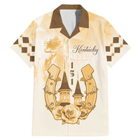 Kentucky Horse Racing Family Matching Mermaid Dress and Hawaiian Shirt 151st Anniversary Beige Version LT05