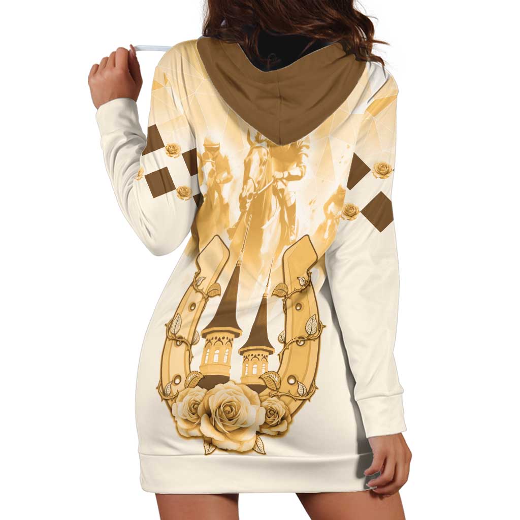 Kentucky Horse Racing Hoodie Dress 151st Anniversary Beige Version LT05