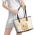 Kentucky Horse Racing Leather Tote Bag 151st Anniversary Beige Version LT05
