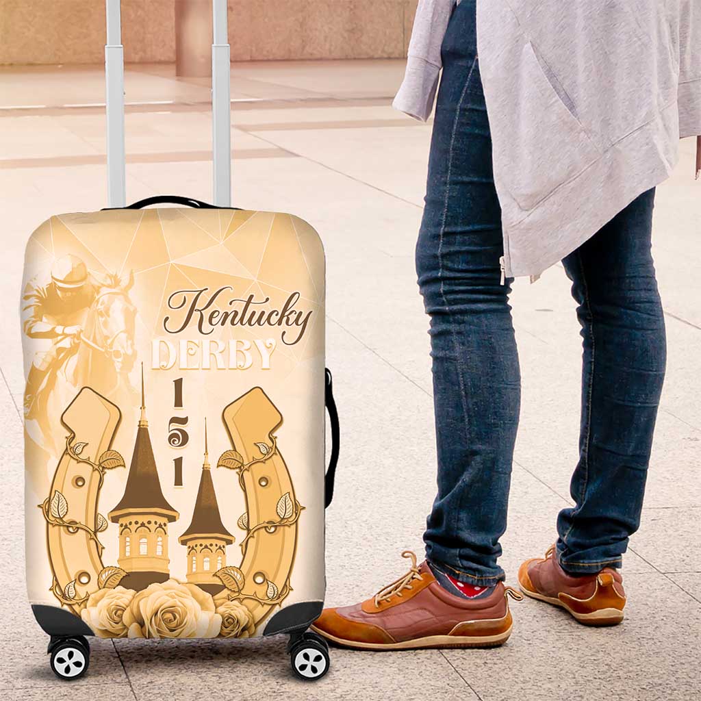 Kentucky Horse Racing Luggage Cover 151st Anniversary Beige Version LT05