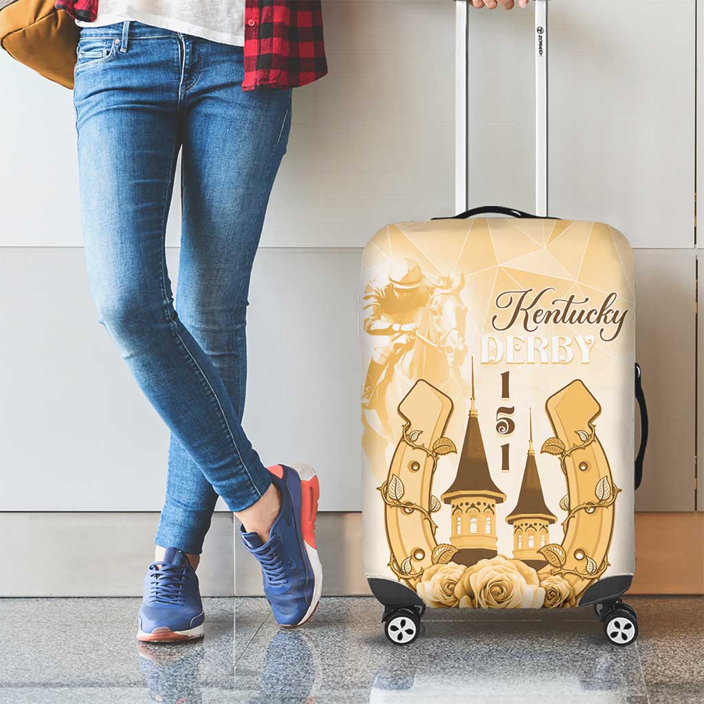 Kentucky Horse Racing Luggage Cover 151st Anniversary Beige Version LT05