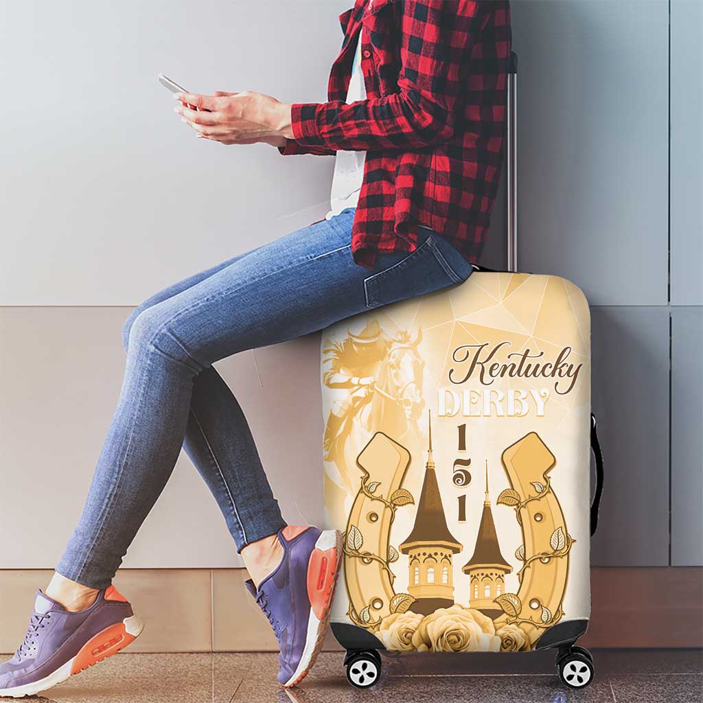 Kentucky Horse Racing Luggage Cover 151st Anniversary Beige Version LT05