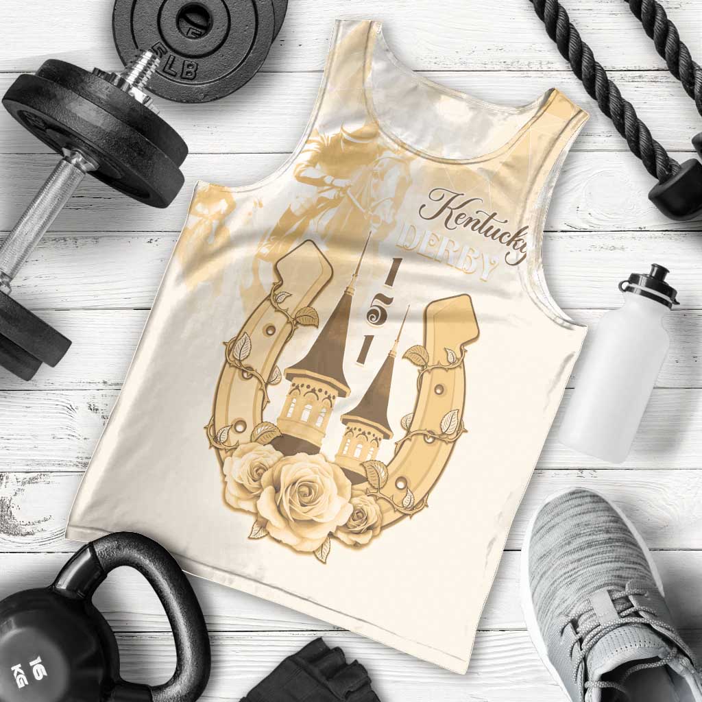 Kentucky Horse Racing Men Tank Top 151st Anniversary Beige Version LT05