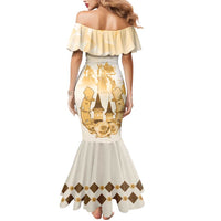 Kentucky Horse Racing Mermaid Dress 151st Anniversary Beige Version LT05
