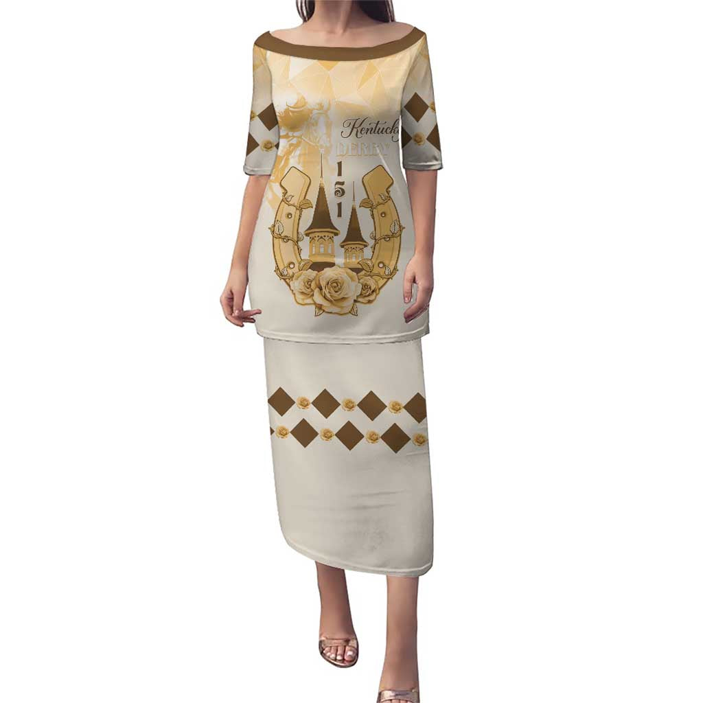 Kentucky Horse Racing Puletasi 151st Anniversary Beige Version LT05