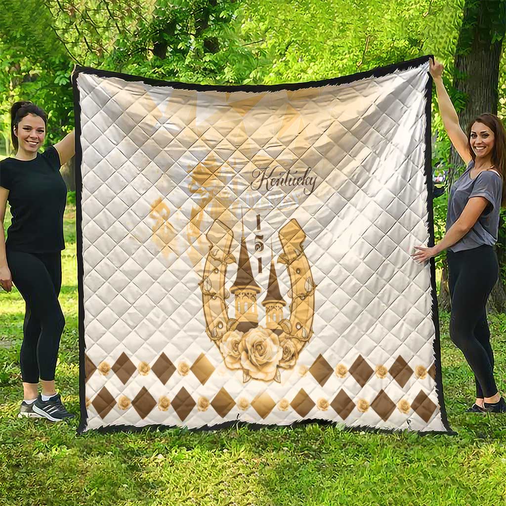Kentucky Horse Racing Quilt 151st Anniversary Beige Version LT05