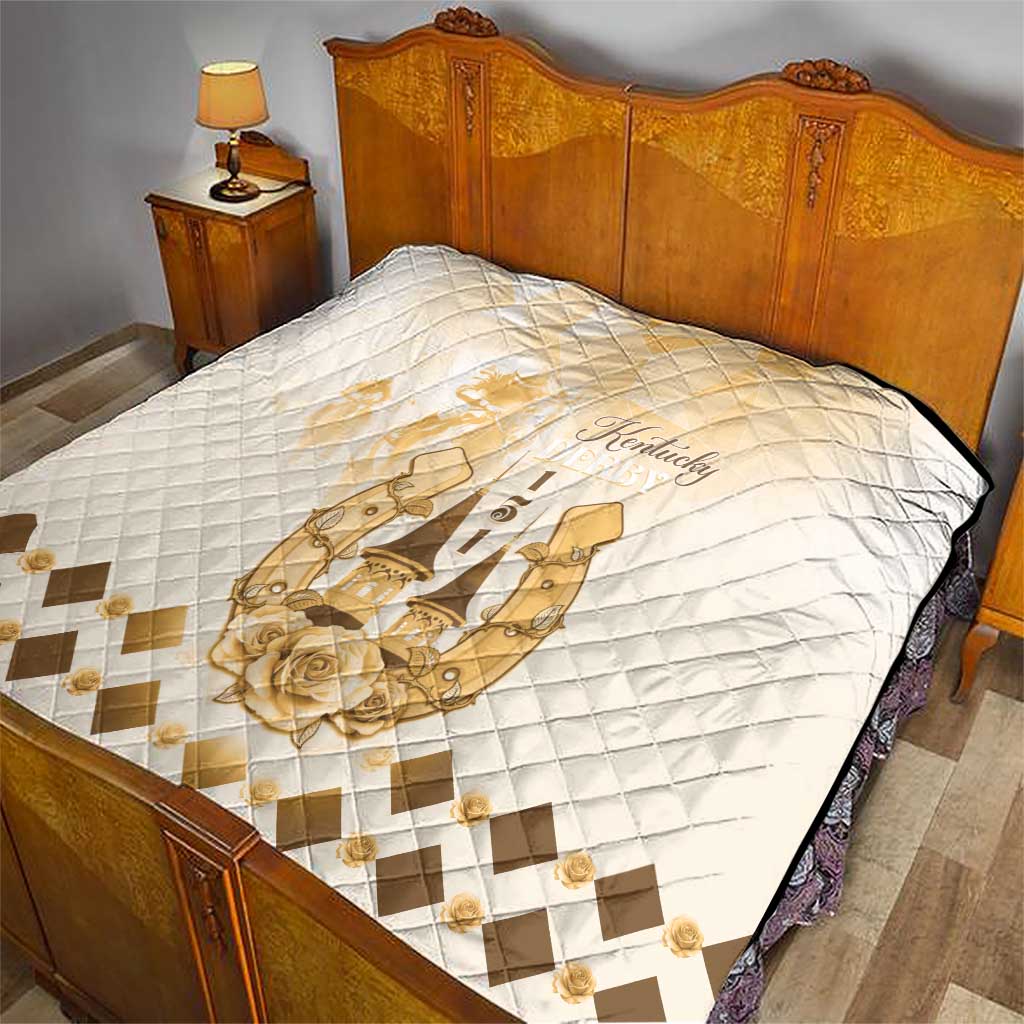 Kentucky Horse Racing Quilt 151st Anniversary Beige Version LT05