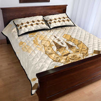 Kentucky Horse Racing Quilt Bed Set 151st Anniversary Beige Version LT05