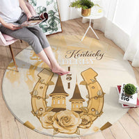 Kentucky Horse Racing Round Carpet 151st Anniversary Beige Version LT05