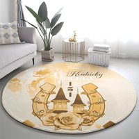 Kentucky Horse Racing Round Carpet 151st Anniversary Beige Version LT05