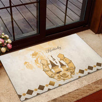 Kentucky Horse Racing Rubber Doormat 151st Anniversary Beige Version LT05