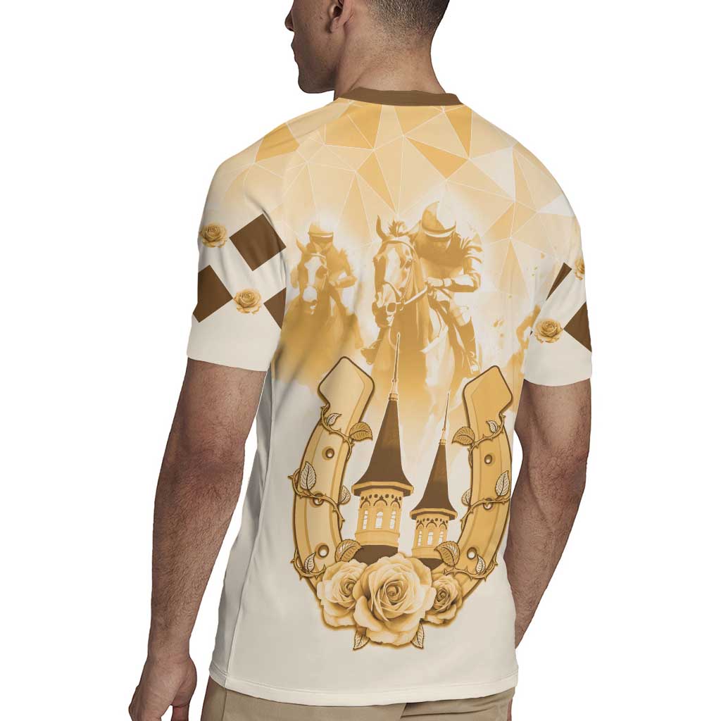 Kentucky Horse Racing Rugby Jersey 151st Anniversary Beige Version LT05