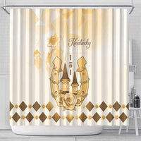 Kentucky Horse Racing Shower Curtain 151st Anniversary Beige Version LT05