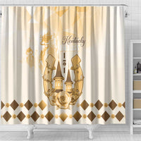 Kentucky Horse Racing Shower Curtain 151st Anniversary Beige Version LT05