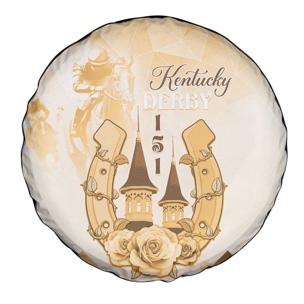 Kentucky Horse Racing Spare Tire Cover 151st Anniversary Beige Version LT05