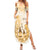 Kentucky Horse Racing Summer Maxi Dress 151st Anniversary Beige Version LT05