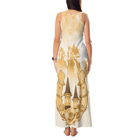 Kentucky Horse Racing Tank Maxi Dress 151st Anniversary Beige Version LT05