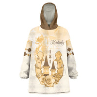Kentucky Horse Racing Wearable Blanket Hoodie 151st Anniversary Beige Version LT05