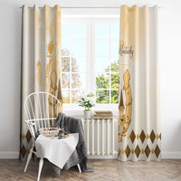 Kentucky Horse Racing Window Curtain 151st Anniversary Beige Version LT05