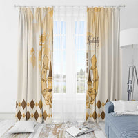 Kentucky Horse Racing Window Curtain 151st Anniversary Beige Version LT05