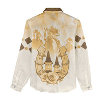 Kentucky Horse Racing Women Casual Shirt 151st Anniversary Beige Version LT05