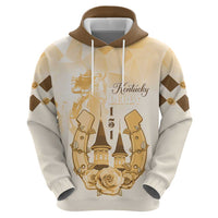 Kentucky Horse Racing Zip Hoodie 151st Anniversary Beige Version LT05