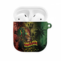 One Love Barbados AirPods Case Rastafarian Lion Reggae Grunge Style