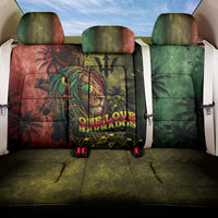 One Love Barbados Back Car Seat Cover Rastafarian Lion Reggae Grunge Style