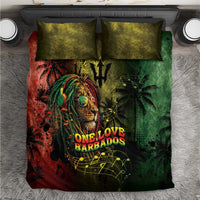 One Love Barbados Bedding Set Rastafarian Lion Reggae Grunge Style