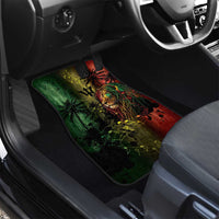 One Love Barbados Car Mats Rastafarian Lion Reggae Grunge Style