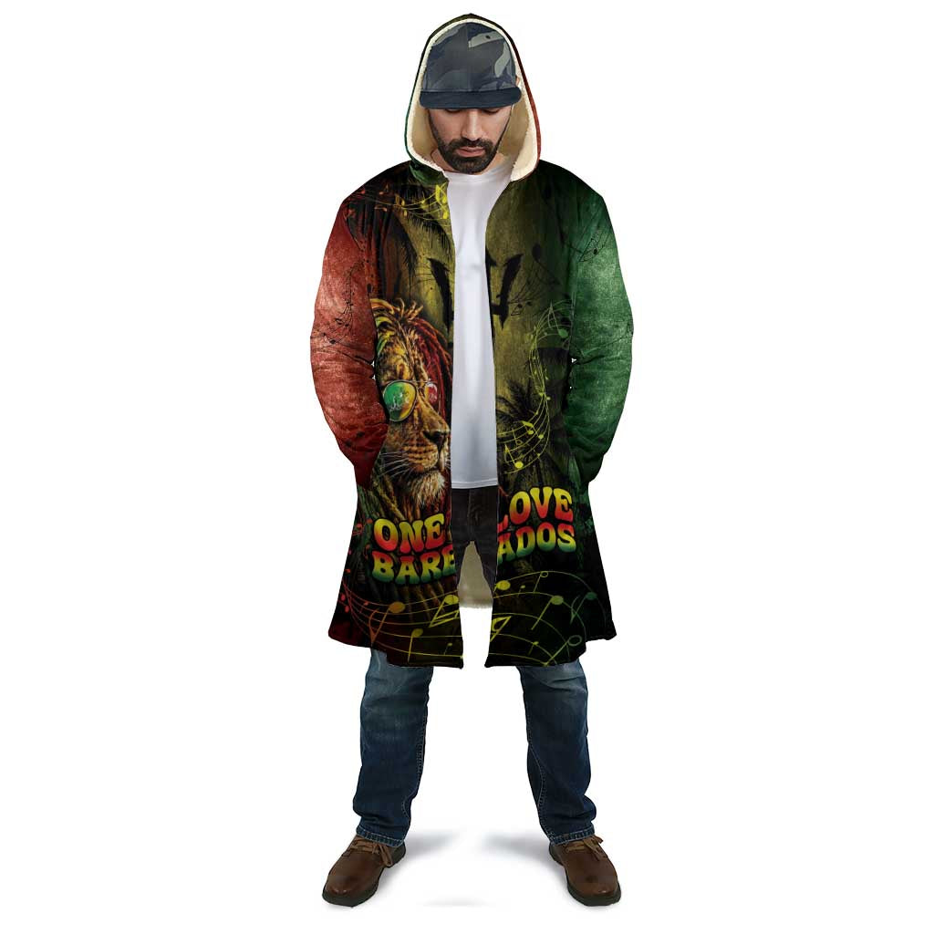 One Love Barbados Cloak Rastafarian Lion Reggae Grunge Style