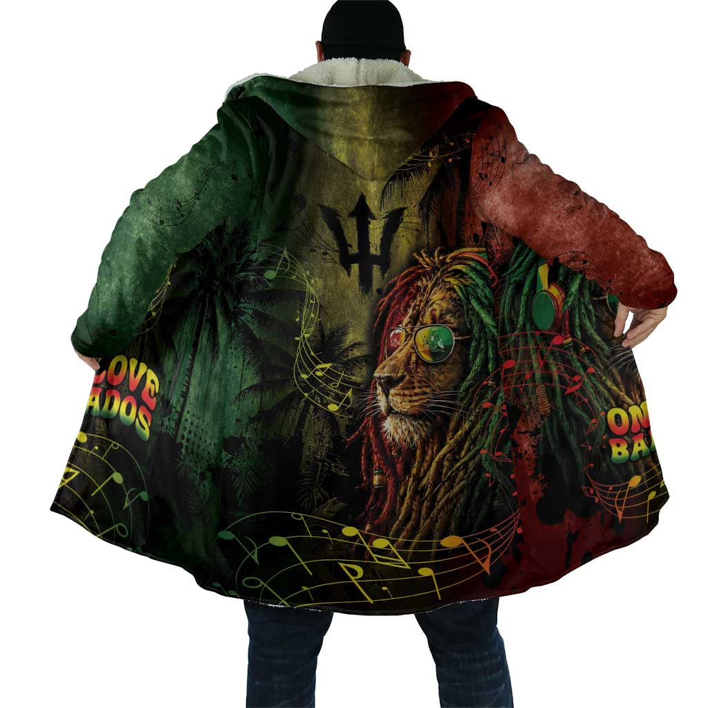 One Love Barbados Cloak Rastafarian Lion Reggae Grunge Style