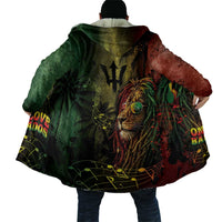 One Love Barbados Cloak Rastafarian Lion Reggae Grunge Style