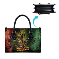 One Love Barbados Leather Bag Rastafarian Lion Reggae Grunge Style