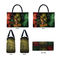 One Love Barbados Leather Bag Rastafarian Lion Reggae Grunge Style
