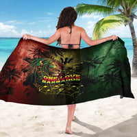 One Love Barbados Sarong Rastafarian Lion Reggae Grunge Style