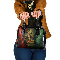 One Love Barbados Shoulder Handbag Rastafarian Lion Reggae Grunge Style