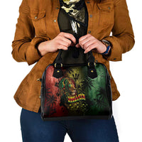 One Love Barbados Shoulder Handbag Rastafarian Lion Reggae Grunge Style