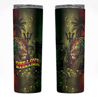 One Love Barbados Skinny Tumbler Rastafarian Lion Reggae Grunge Style
