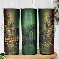 One Love Barbados Skinny Tumbler Rastafarian Lion Reggae Grunge Style
