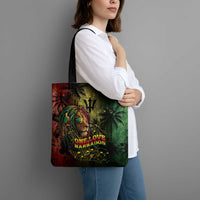 One Love Barbados Tote Bag Rastafarian Lion Reggae Grunge Style