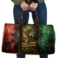 One Love Barbados Travel Bag Rastafarian Lion Reggae Grunge Style