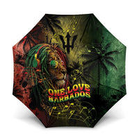 One Love Barbados Umbrella Rastafarian Lion Reggae Grunge Style