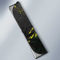 One Love Jamaica Auto Sun Shade Rastafarian Lion Reggae Grunge Style