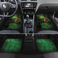 One Love Jamaica Car Mats Rastafarian Lion Reggae Grunge Style