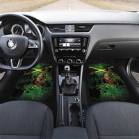 One Love Jamaica Car Mats Rastafarian Lion Reggae Grunge Style