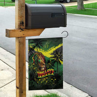 One Love Jamaica Garden Flag Rastafarian Lion Reggae Grunge Style