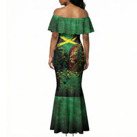 One Love Jamaica Mermaid Dress Rastafarian Lion Reggae Grunge Style