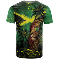 One Love Jamaica T shirt Rastafarian Lion Reggae Grunge Style